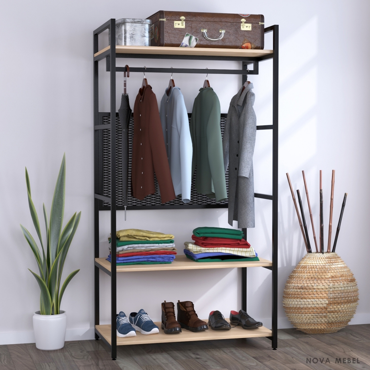 Стеллаж для одежды Loft Design LV-100 Стеллаж для одежды Loft Design LV-100
