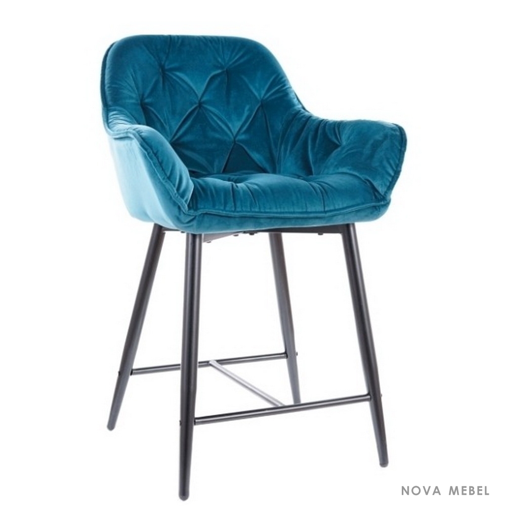 Барный стул CHERRY H-1 VELVET Барный стул CHERRY H-1 VELVET
