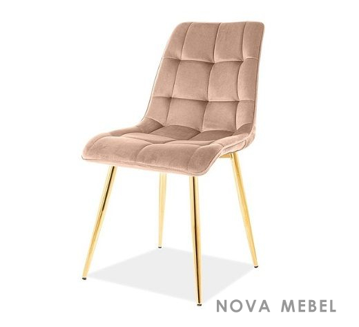 Стул Chic Velvet złoty Signal Стул Chic Velvet złoty Signal