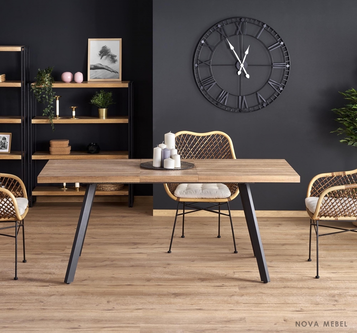Стол обеденный BERLIN 140 HALMAR Стол обеденный BERLIN 140 HALMAR