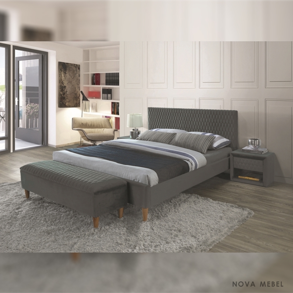 Кровать Azurro Velvet Signal 160х200 Кровать Azurro Velvet Signal 160х200
