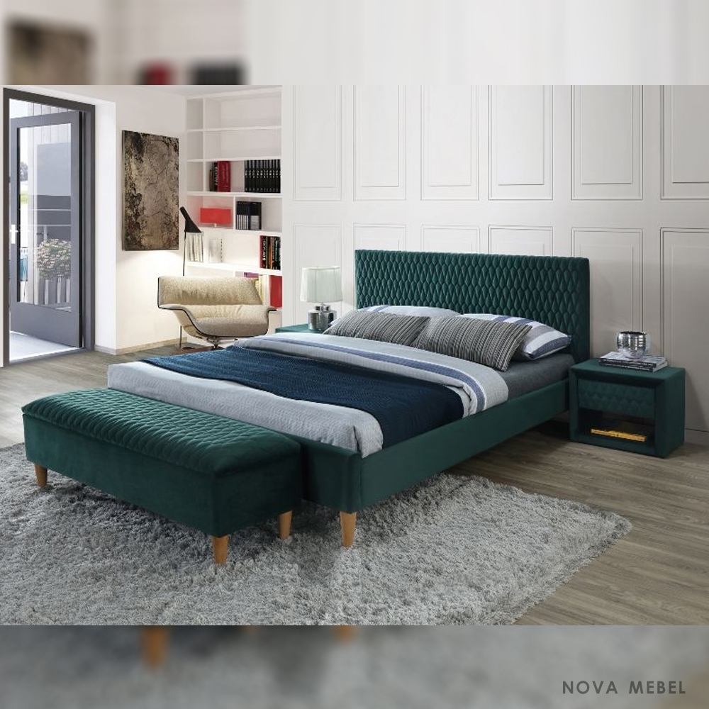 Кровать Azurro Velvet Signal 160х200 Кровать Azurro Velvet Signal 160х200